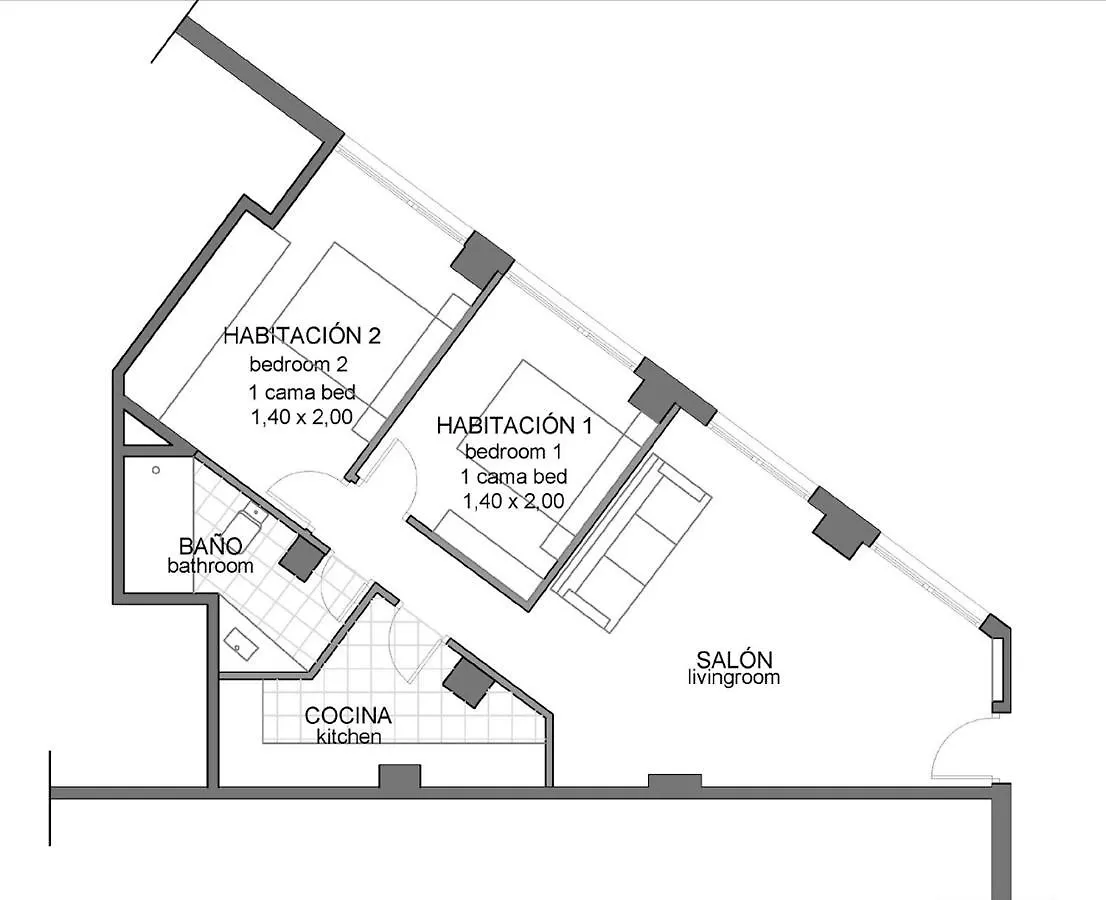 Apt In Neguri, 5 Min From The Beach & Metro Getxo Apartment